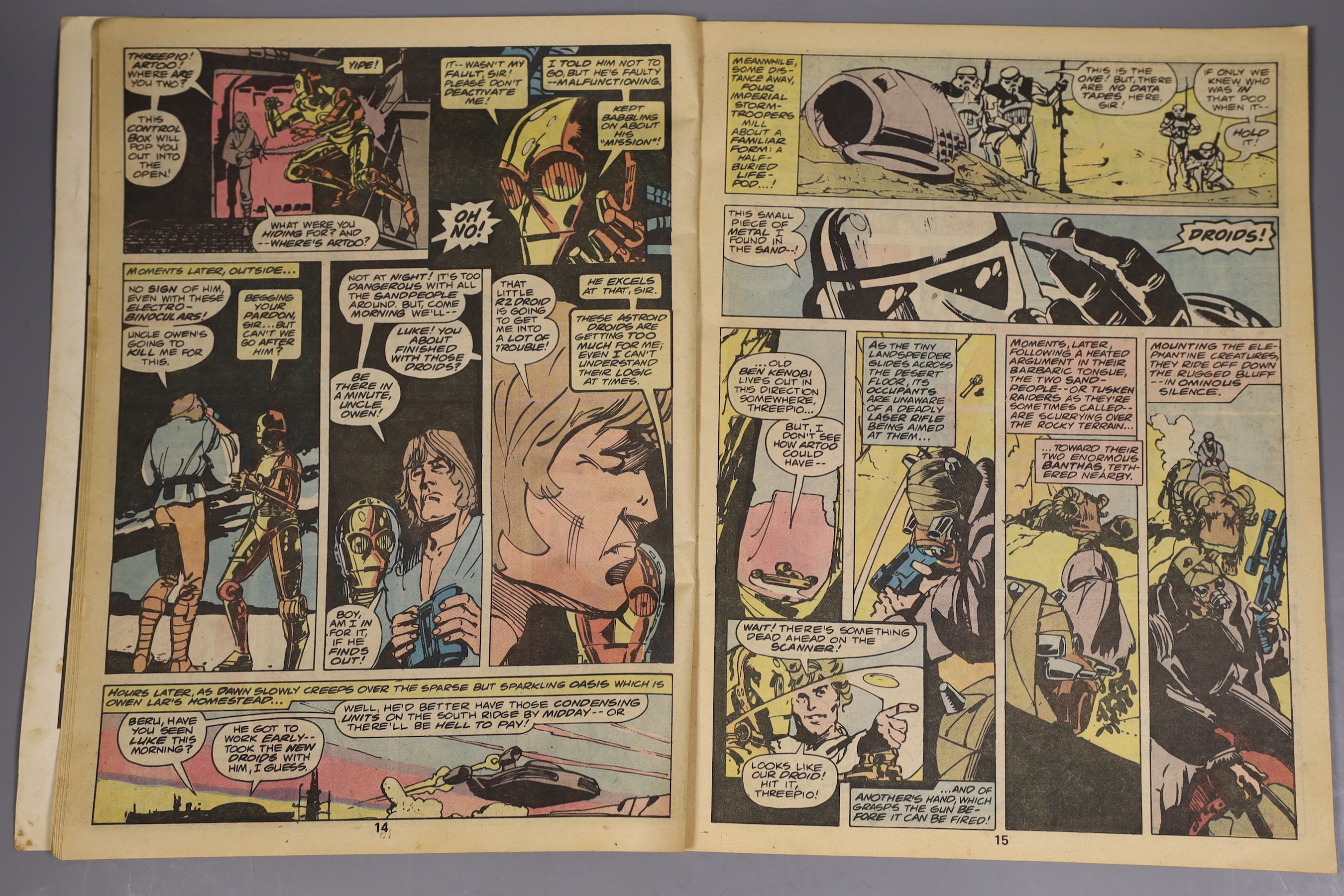 Marvel Comics Group - Marvel Special Editions of Star Wars, Vol 1, numbers 1 & 2, New York, 1977